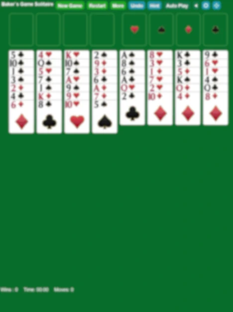 Baker's Game Solitär starten